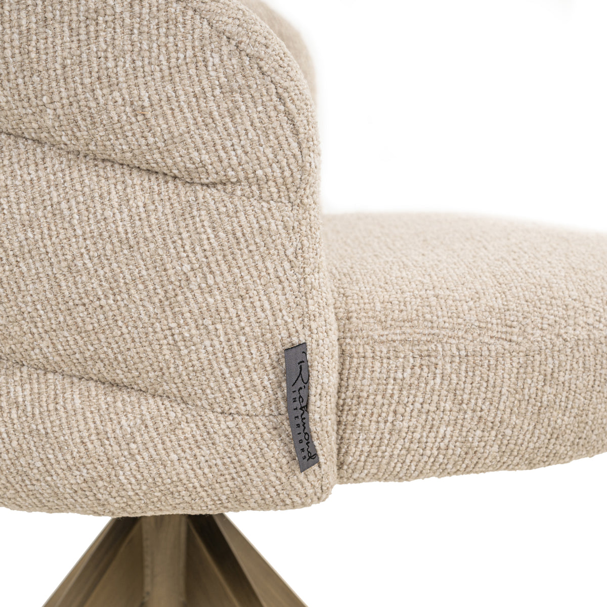 Chaise de salle à manger Zendaya biscotti swivel fire retardant