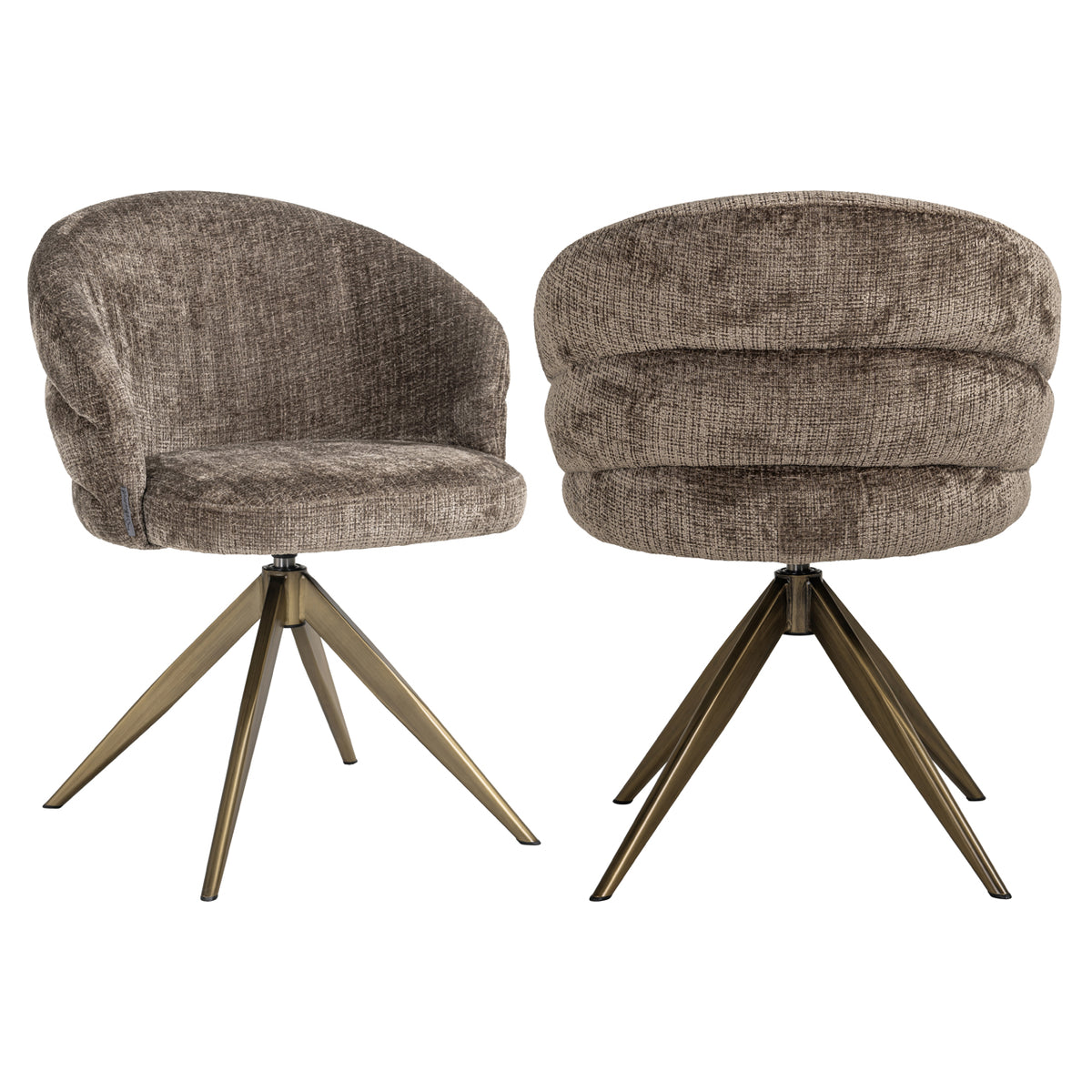 Chaise de salle à manger Zendaya niagara stone swivel
