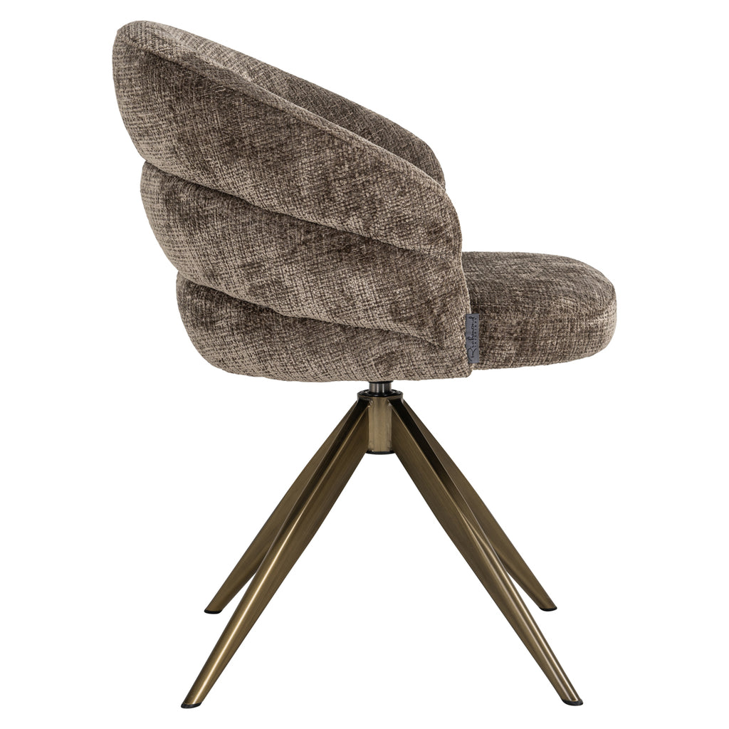 Chaise de salle à manger Zendaya niagara stone swivel