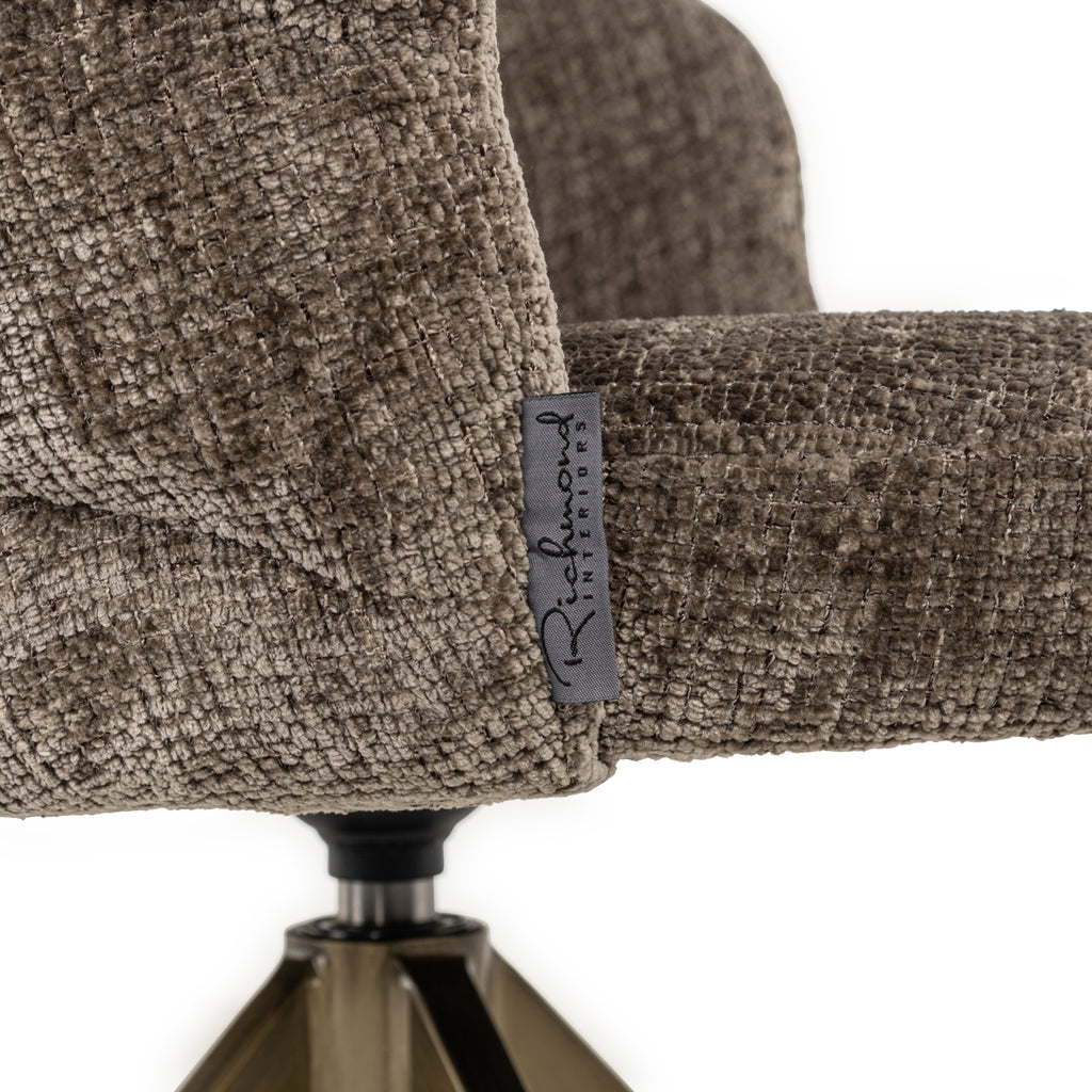 Chaise de salle à manger Zendaya niagara stone swivel