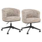 Chaise de salle à manger Rochenne trendy nature swivel on wheels