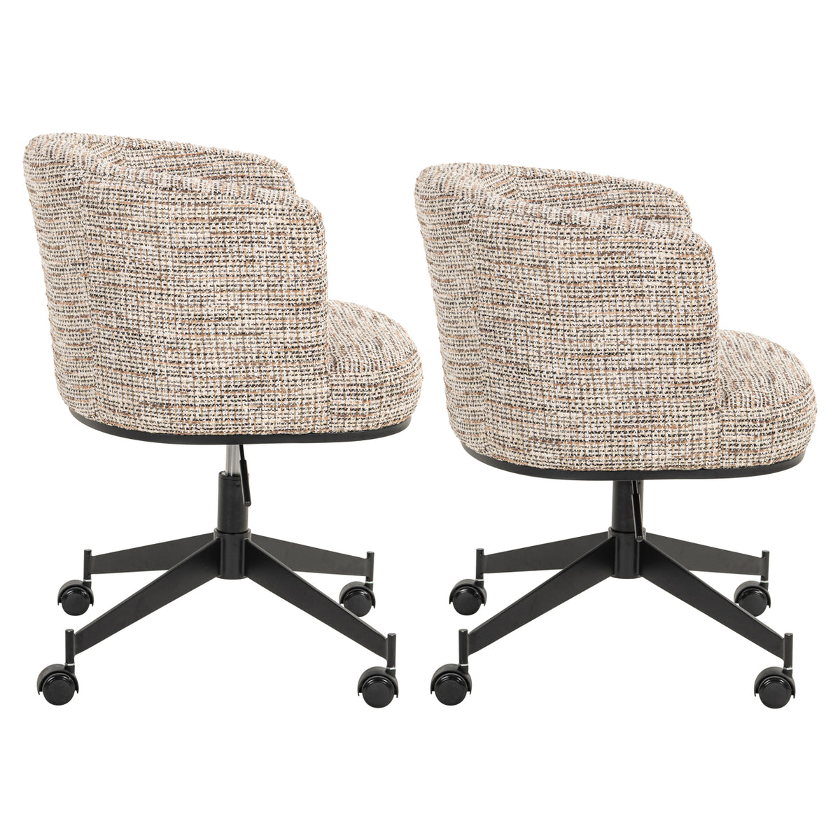 Chaise de salle à manger Rochenne trendy nature swivel on wheels