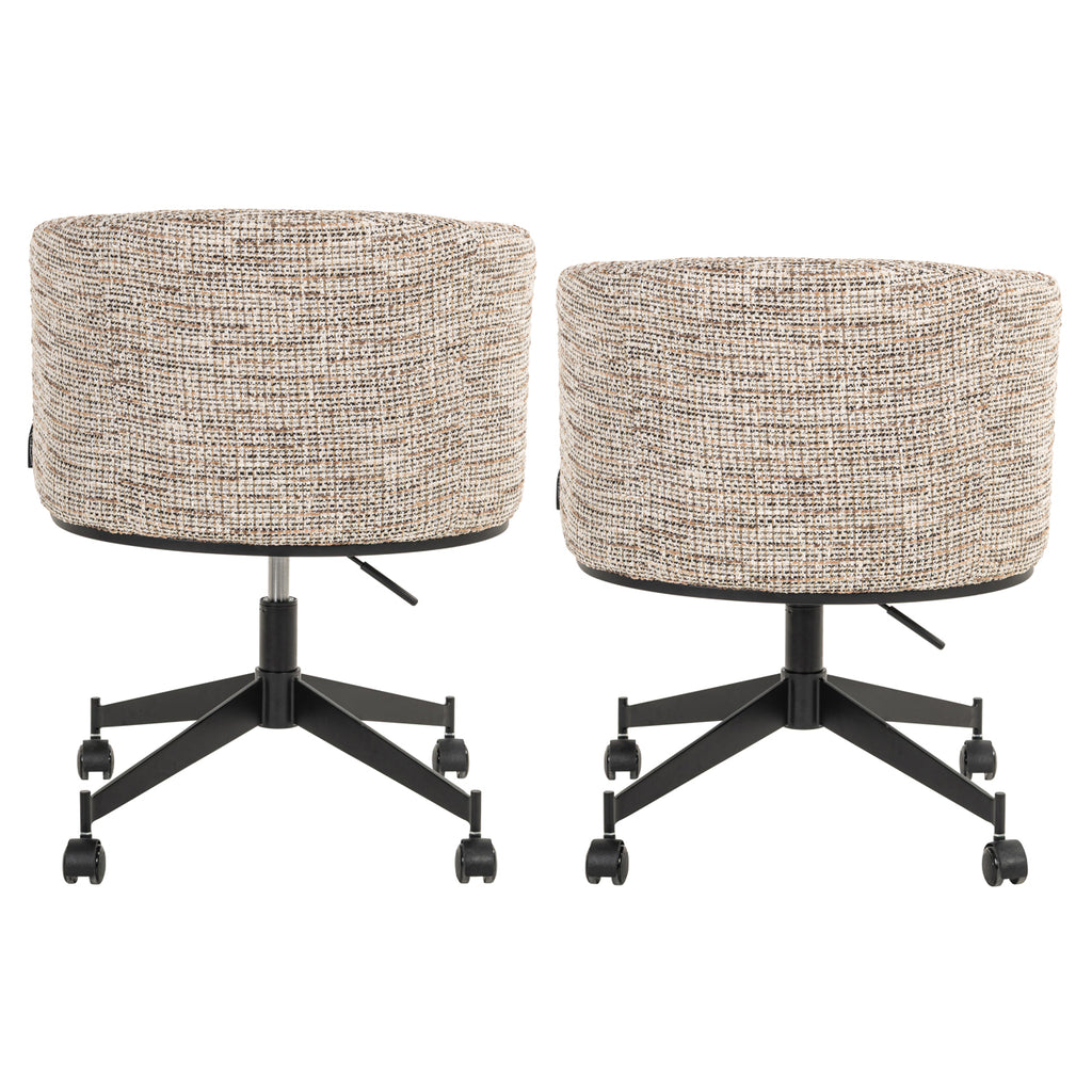Chaise de salle à manger Rochenne trendy nature swivel on wheels