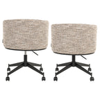 Chaise de salle à manger Rochenne trendy nature swivel on wheels