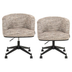 Chaise de salle à manger Rochenne trendy nature swivel on wheels