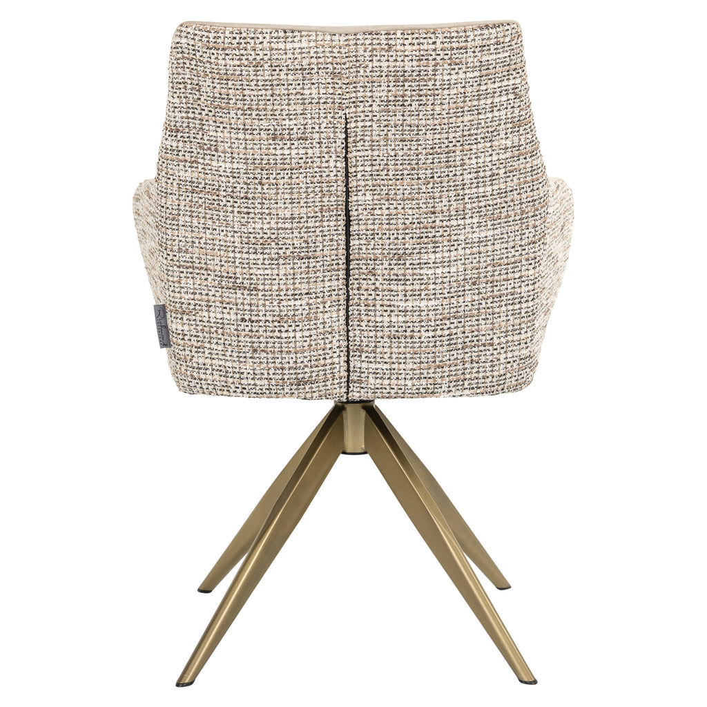 Chaise de salle à manger Lisonne trendy nature swivel