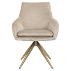 Chaise de salle à manger Lisonne trendy nature swivel