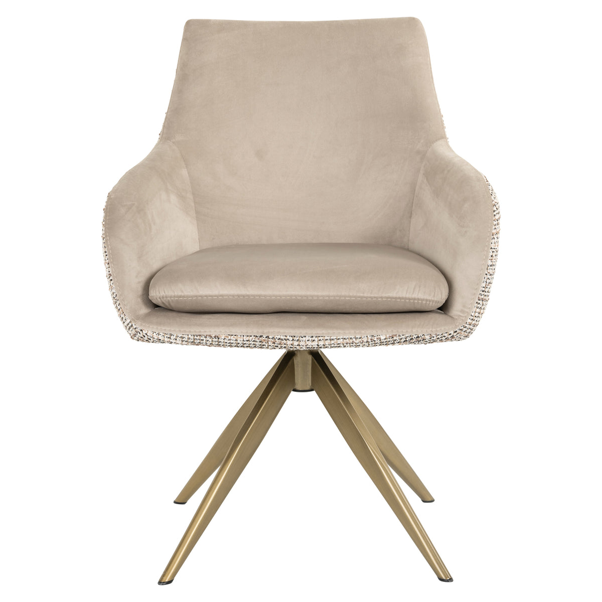 Chaise de salle à manger Lisonne trendy nature swivel