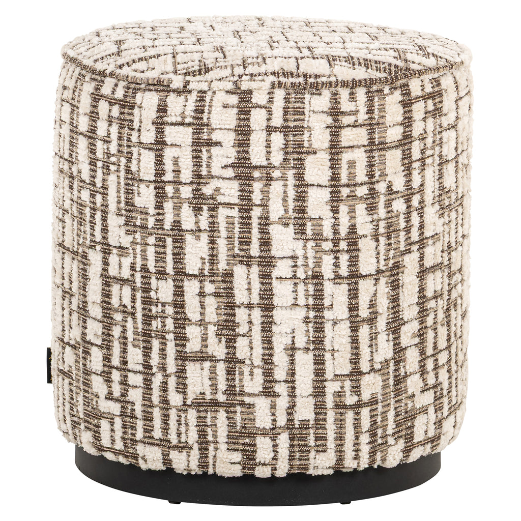 Pouf & repose-pieds Lexie cream 45Ø