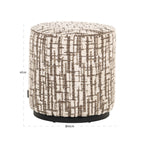 Pouf & repose-pieds Lexie cream 45Ø