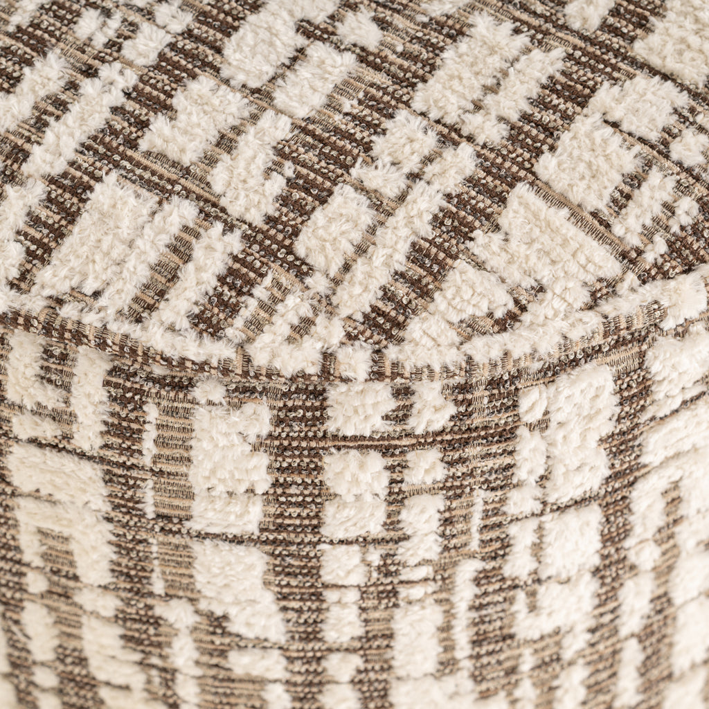 Pouf & repose-pieds Lexie cream 45Ø