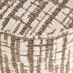 Pouf & repose-pieds Lexie cream 45Ø