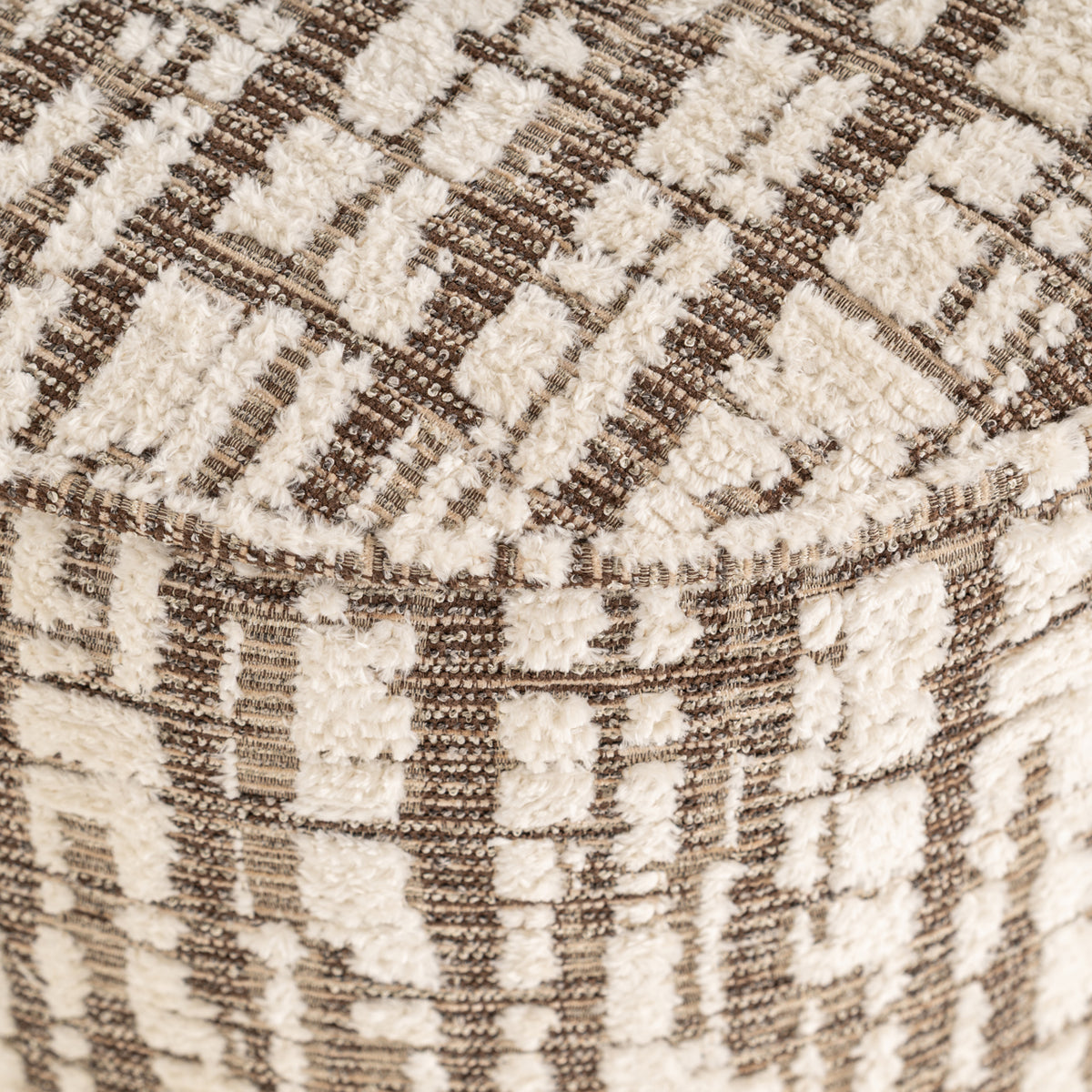 Pouf & repose-pieds Lexie cream 45Ø