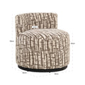 Fauteuil lounge Franny brown labyrinth