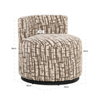 Fauteuil lounge Franny brown labyrinth