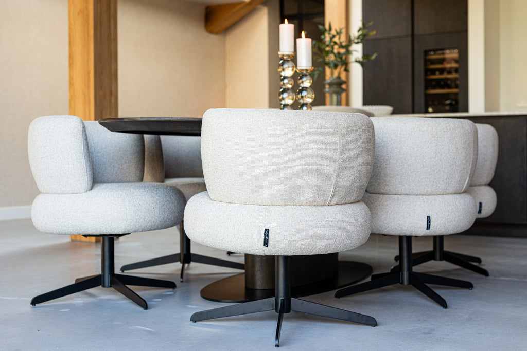Chaise de salle à manger Alexis biscotti swivel