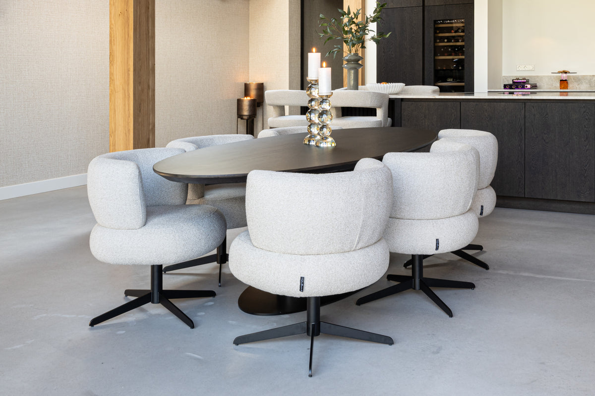 Chaise de salle à manger Alexis biscotti swivel