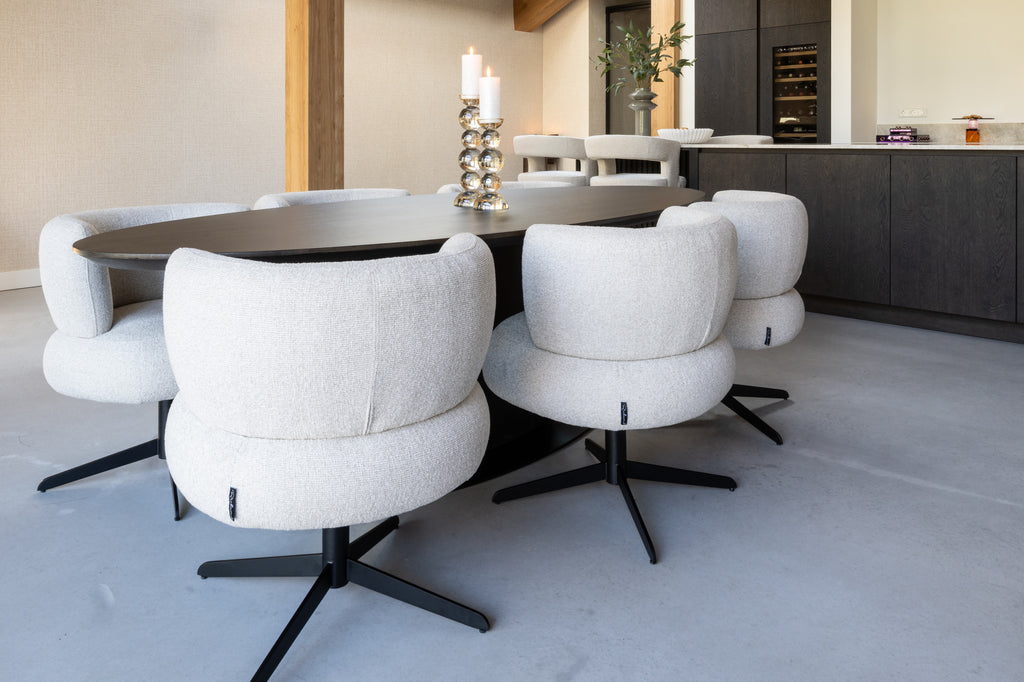 Chaise de salle à manger Alexis biscotti swivel