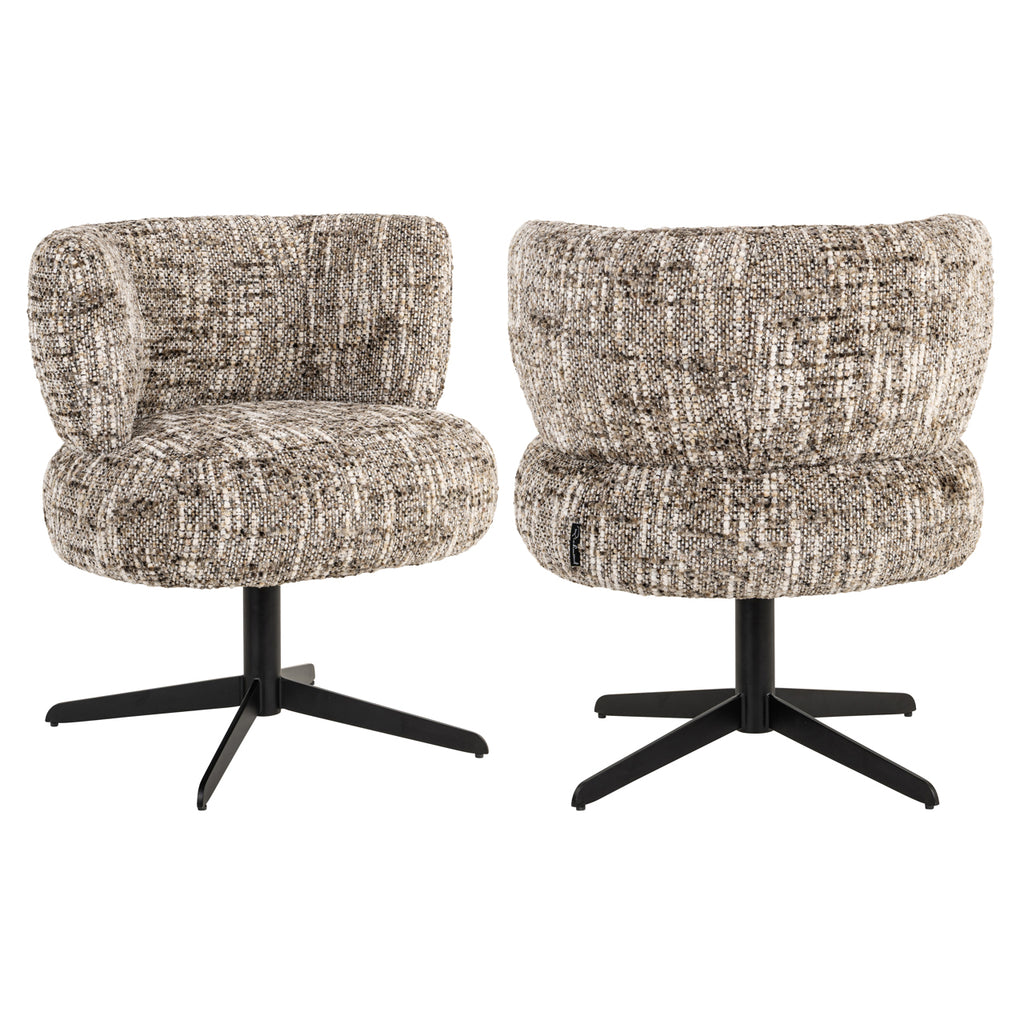 Chaise de salle à manger Alexis brown omara swivel