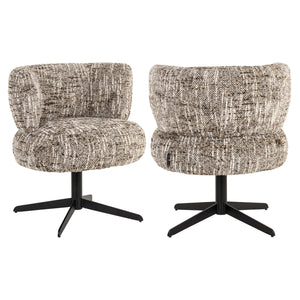 Chaise de salle à manger Alexis brown omara swivel