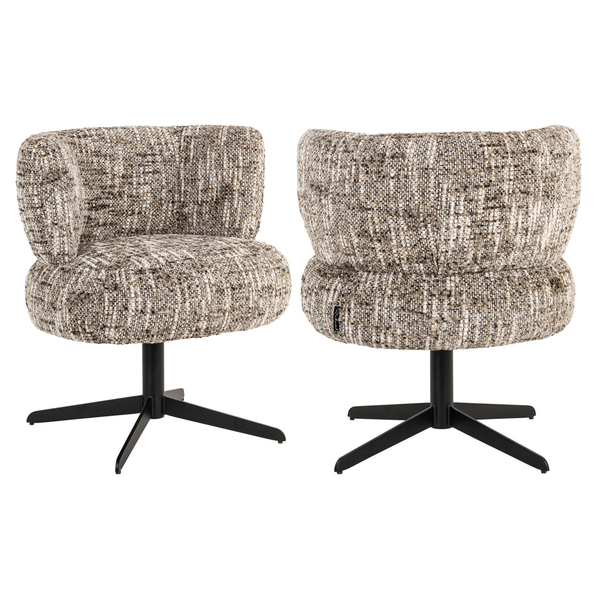 Chaise de salle à manger Alexis brown omara swivel