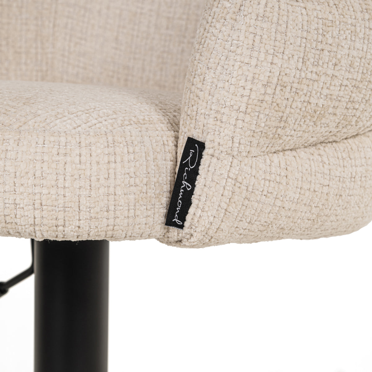 Tabouret de bar Nikki niagara beige swivel fire retardant