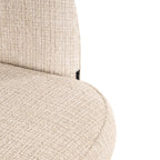 Tabouret de bar Nikki niagara beige swivel fire retardant