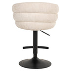 Tabouret de bar Nikki niagara beige swivel fire retardant