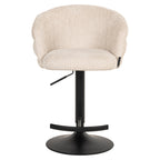 Tabouret de bar Nikki niagara beige swivel fire retardant