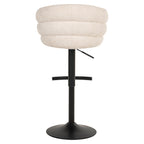 Tabouret de bar Nikki niagara beige swivel fire retardant