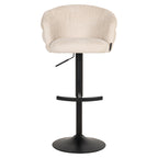 Tabouret de bar Nikki niagara beige swivel fire retardant
