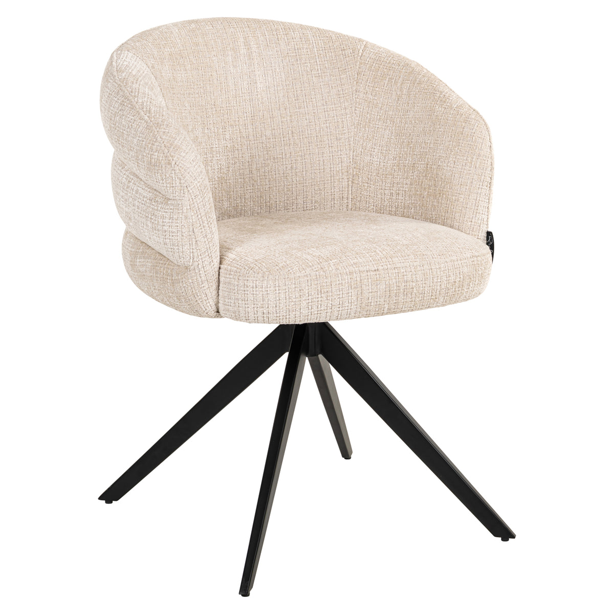 Chaise de salle à manger Serenity niagara beige swivel fire retardant