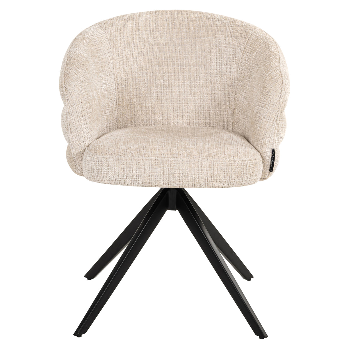 Chaise de salle à manger Serenity niagara beige swivel fire retardant