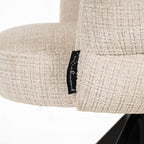 Chaise de salle à manger Serenity niagara beige swivel fire retardant