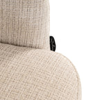 Chaise de salle à manger Serenity niagara beige swivel fire retardant