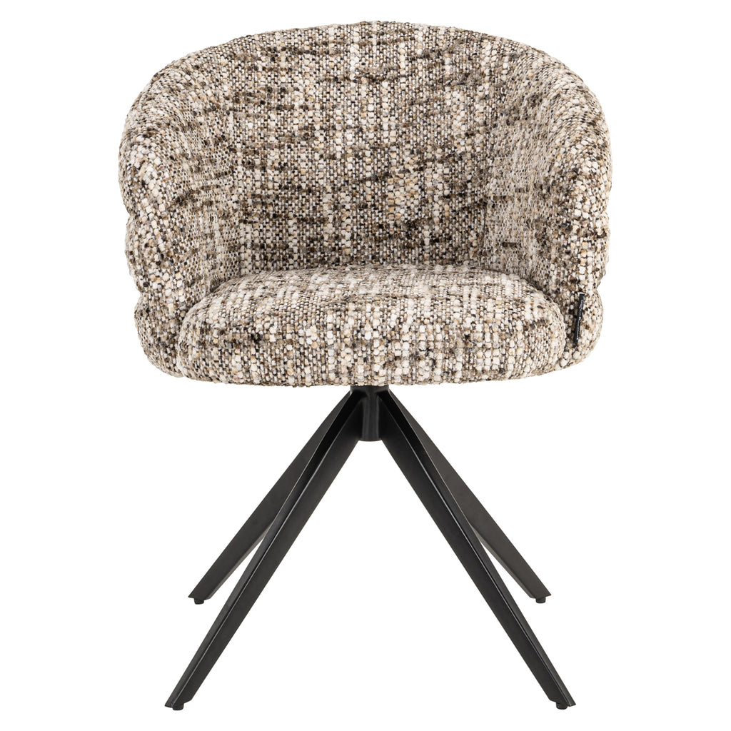 Chaise de salle à manger Serenity brown omara swivel fire retardant