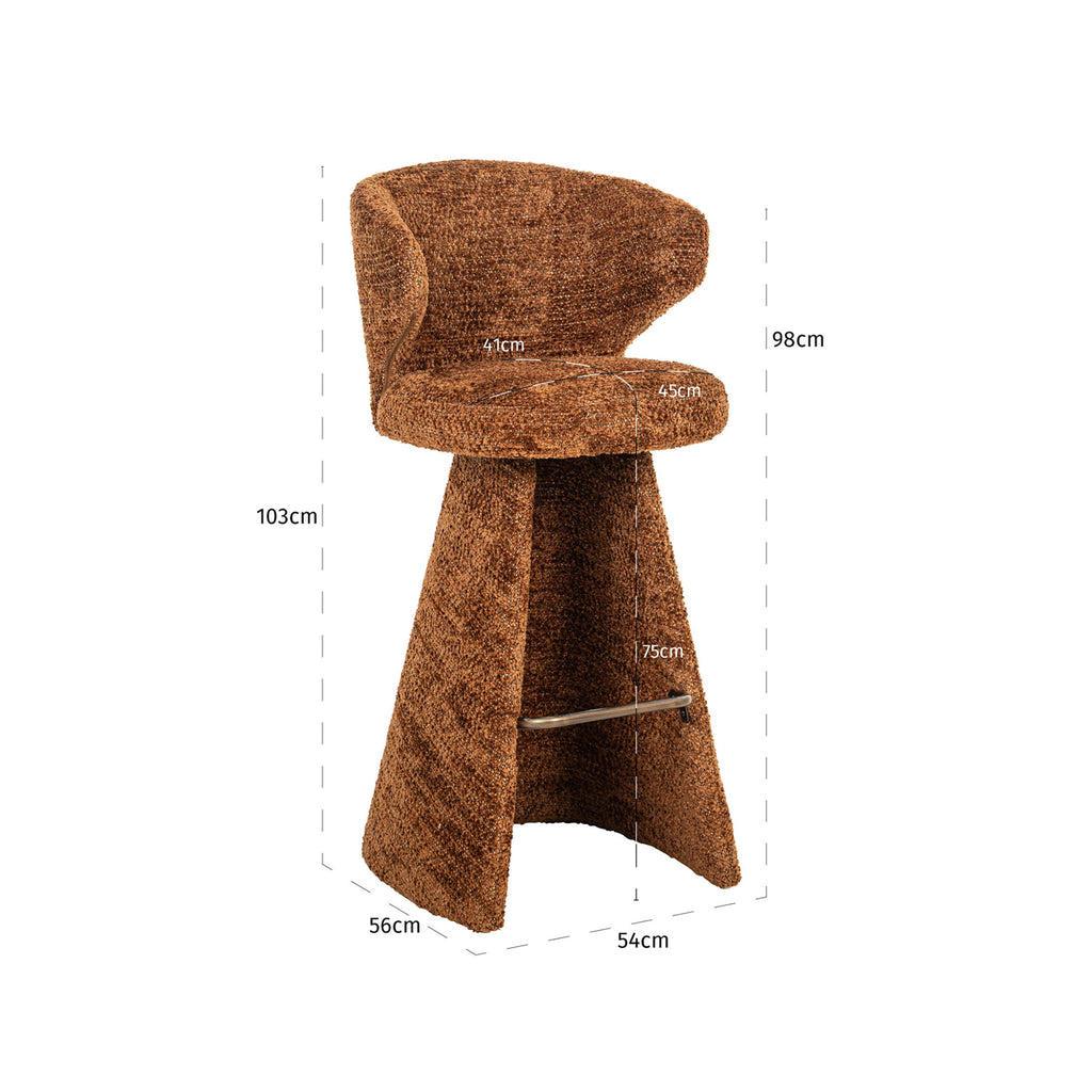 Tabouret de bar Gatsbi lovely cinnamon