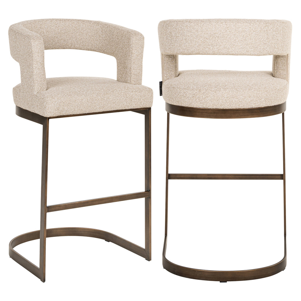 Tabouret de bar Ellis biscotti
