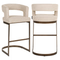 Tabouret de bar Ellis biscotti