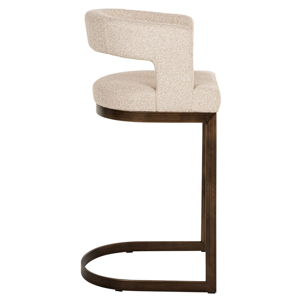 Tabouret de bar Ellis biscotti