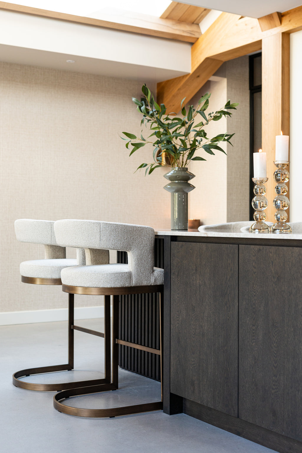 Tabouret de bar Ellis biscotti