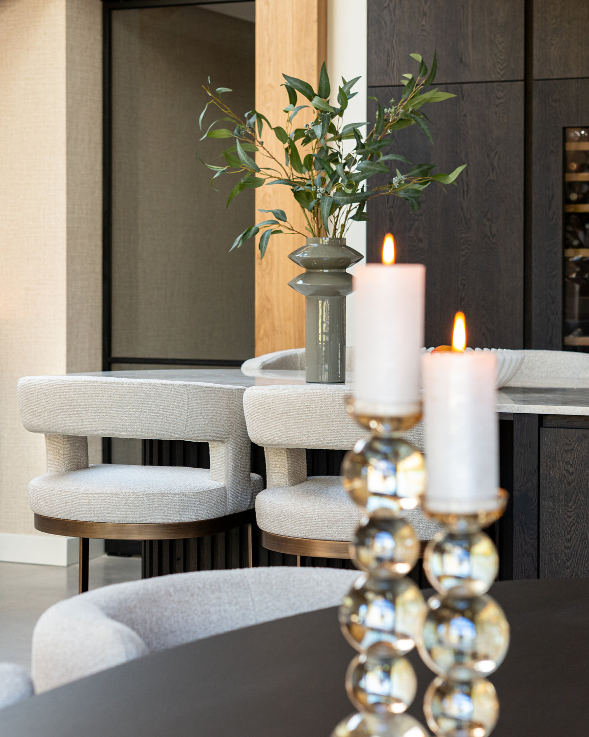 Tabouret de bar Ellis biscotti