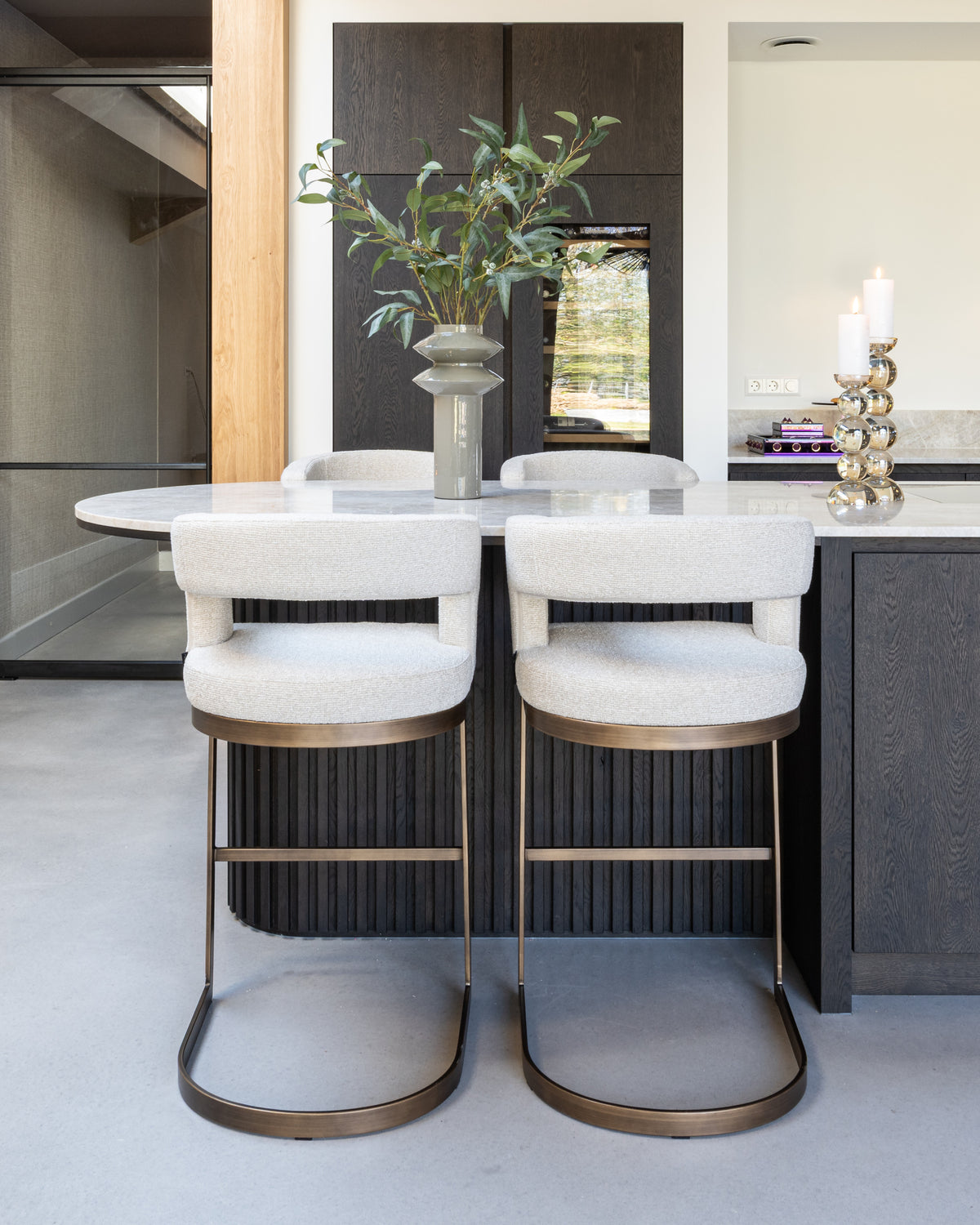Tabouret de bar Ellis biscotti