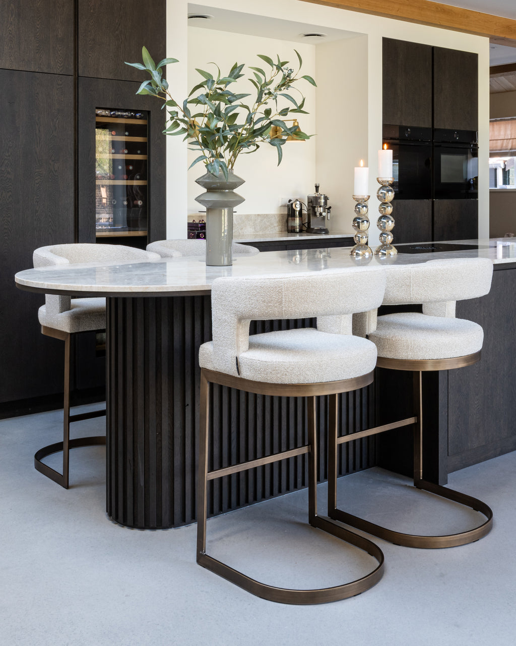 Tabouret de bar Ellis biscotti