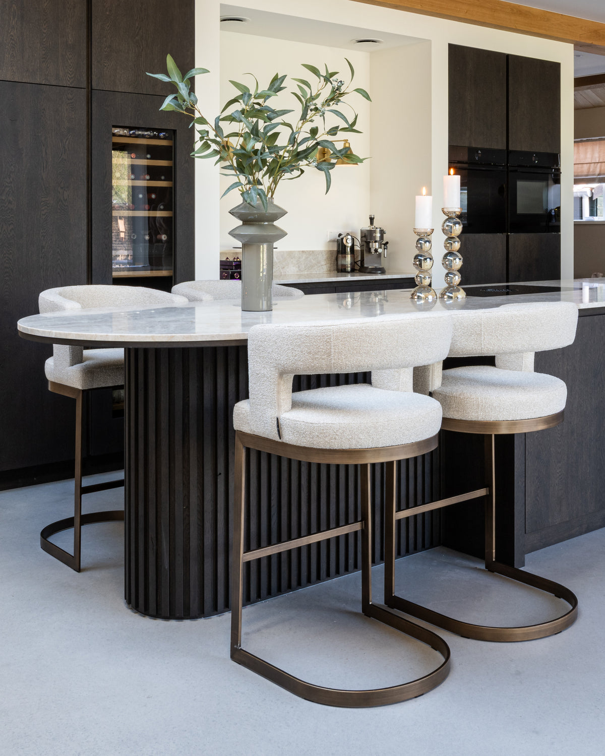 Tabouret de bar Ellis biscotti