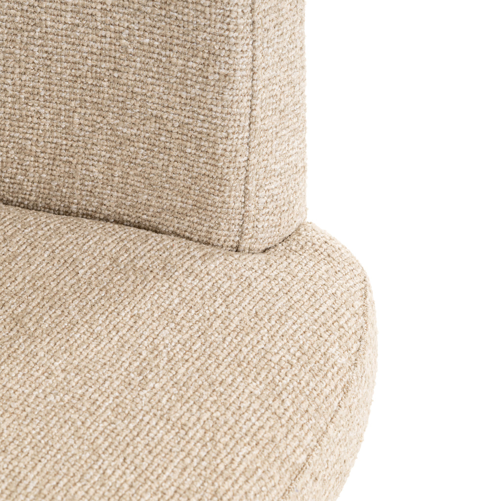 Tabouret de bar Cheyenne biscotti swivel