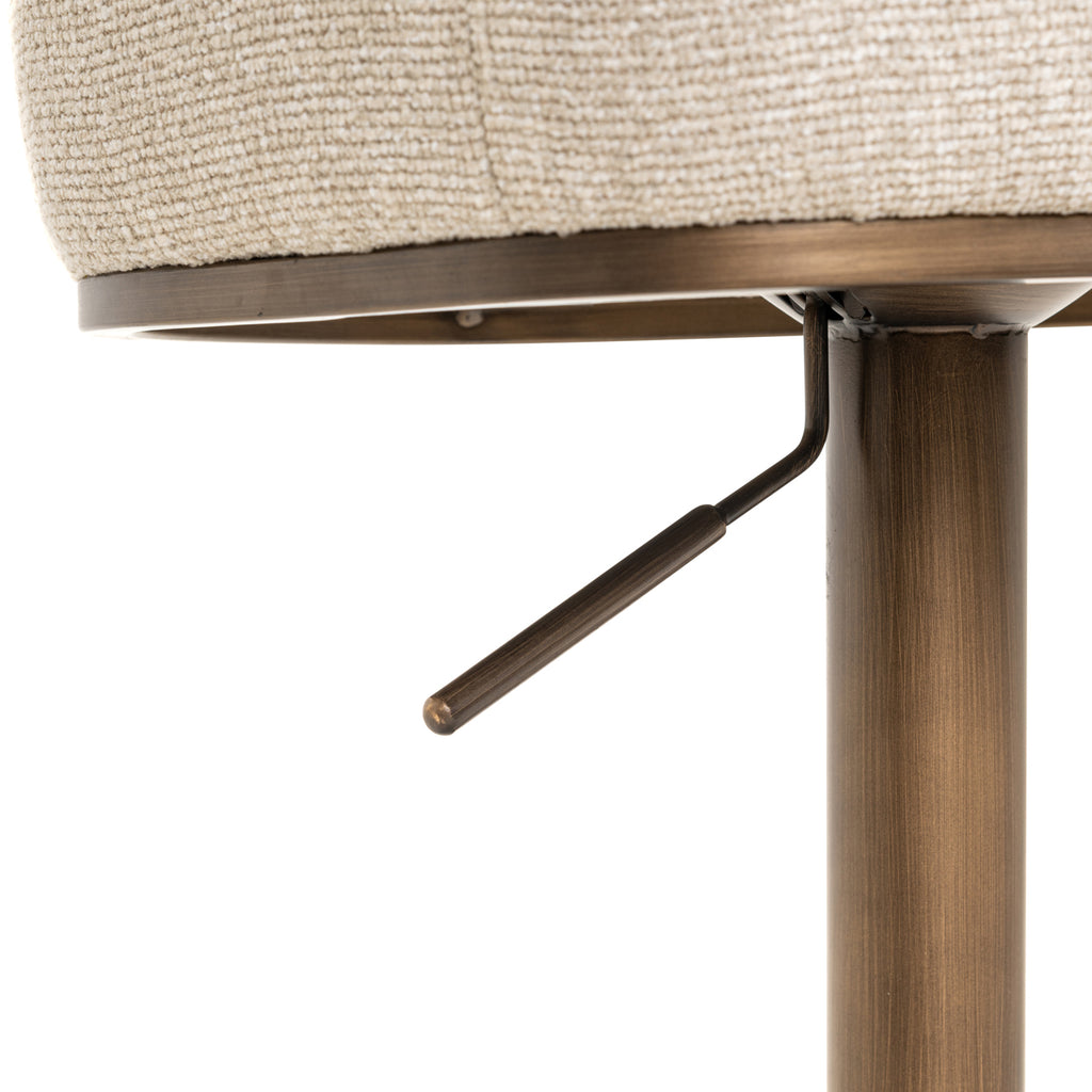 Tabouret de bar Cheyenne biscotti swivel