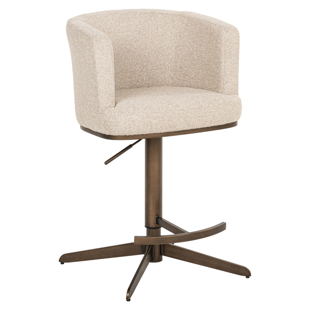 Tabouret de bar Cheyenne biscotti swivel
