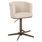 Tabouret de bar Cheyenne biscotti swivel