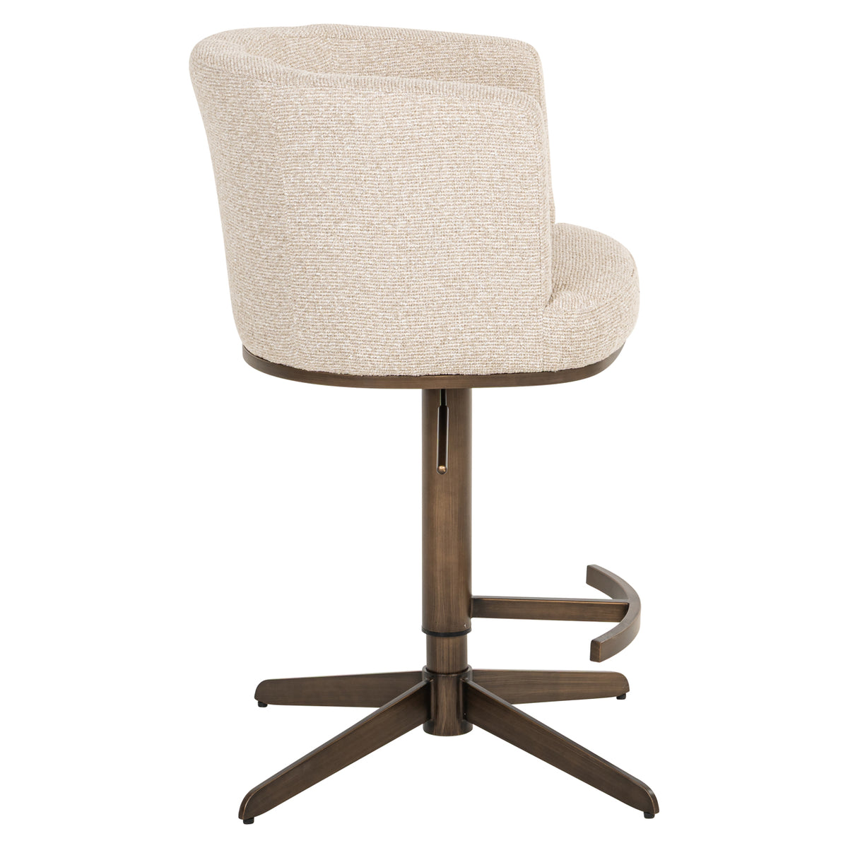 Tabouret de bar Cheyenne biscotti swivel
